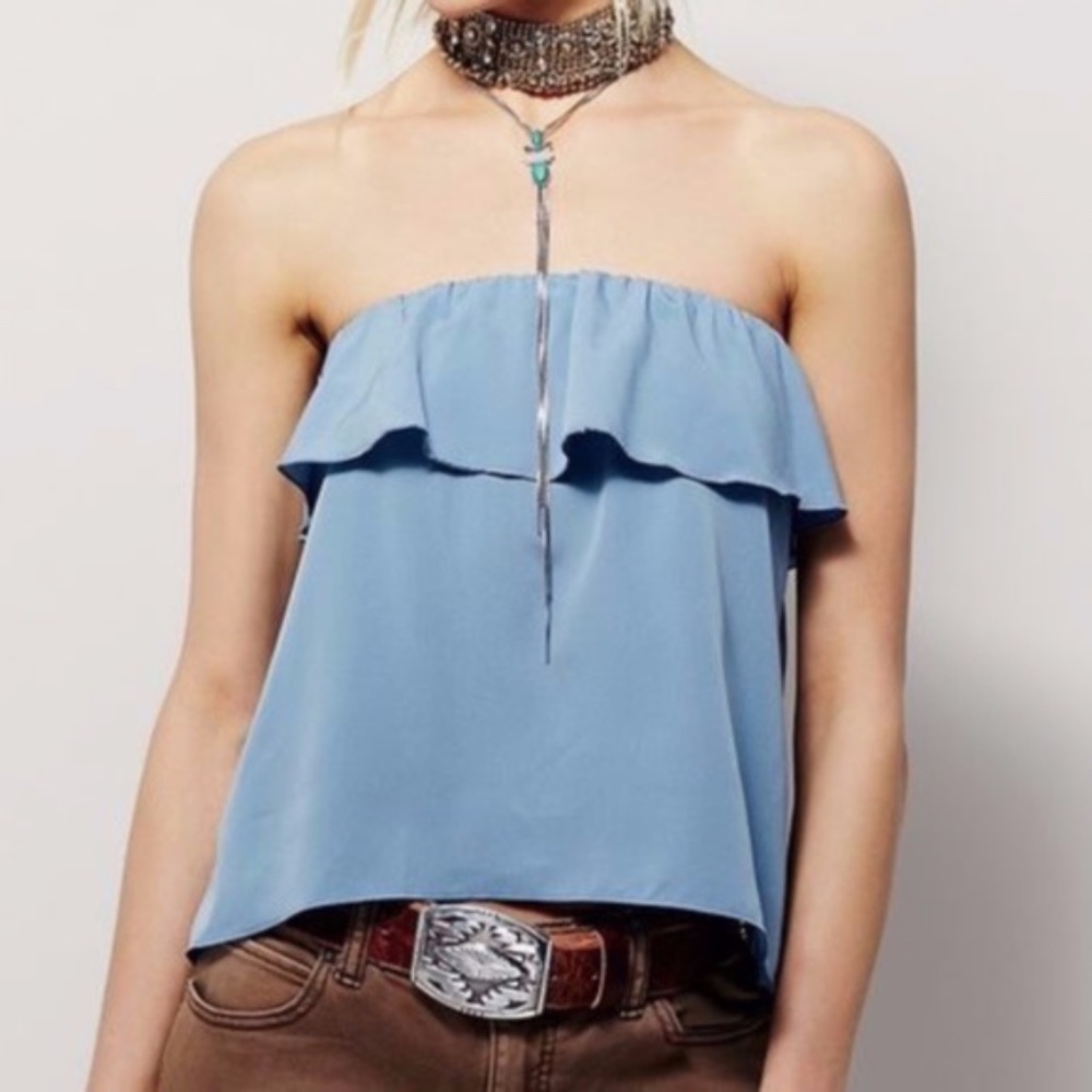 FREE PEOPLE Flounce Tube Top